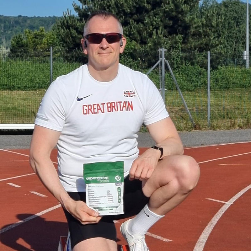 Nick on the track with Supergreen Tonik