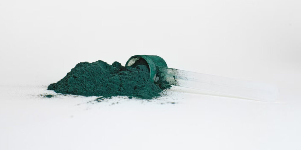 scoop of spirulina