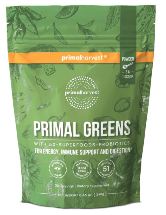 Primal greens pouch