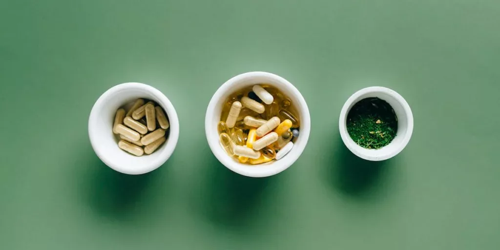 White Ceramic Bowls with Supplements