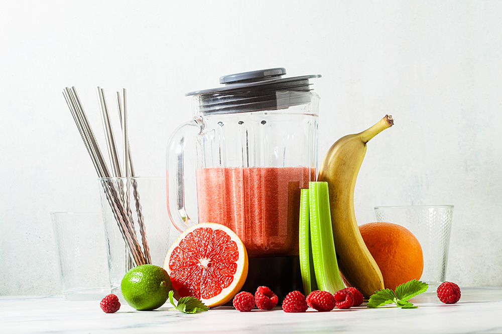 Blending fruits and vegetables